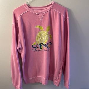 pink crewneck